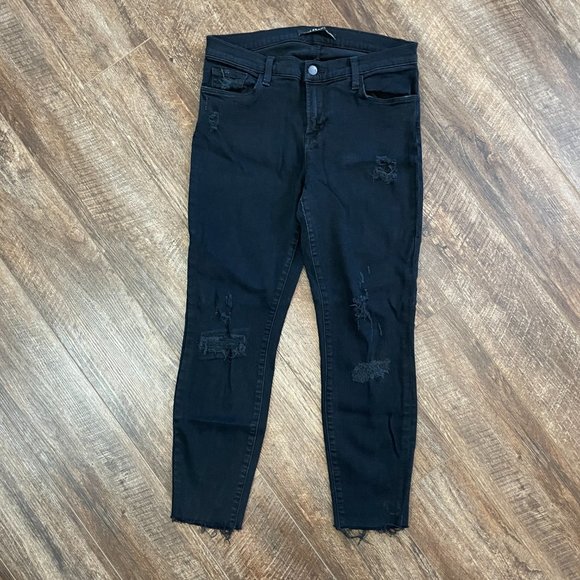 J Brand Size 29 835 Mid-Rise Denim Ankle Capri In Exposure - Picture 3 of 8